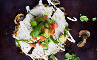 Mushroom Quesadillas